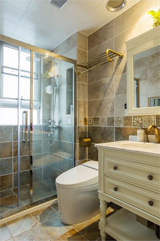 [裝修案例]128平米三居室美式裝修風格，舒適的居家生活