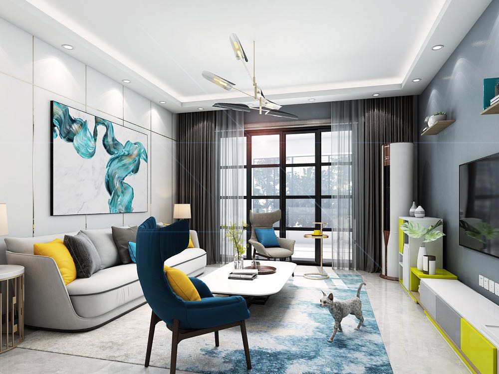 龍湖九里晴川-現(xiàn)代簡約-臥室設計效果圖